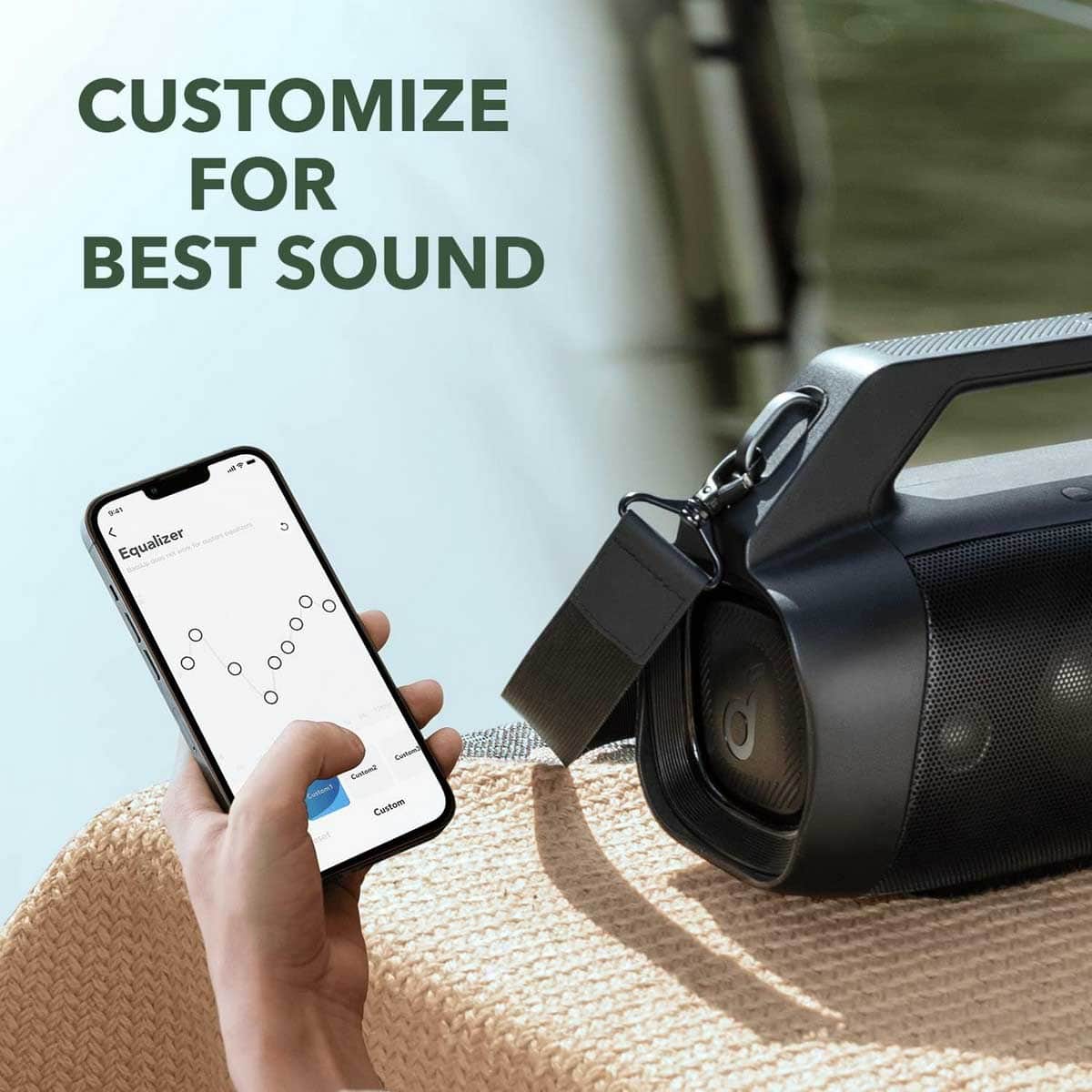 Soundcore Black Motion Boom+ Portable Wireless Bluetooth Speaker