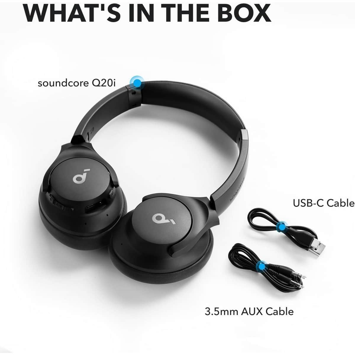 Soundcore Q20i Hybrid Wireless Over-Ear Headphones