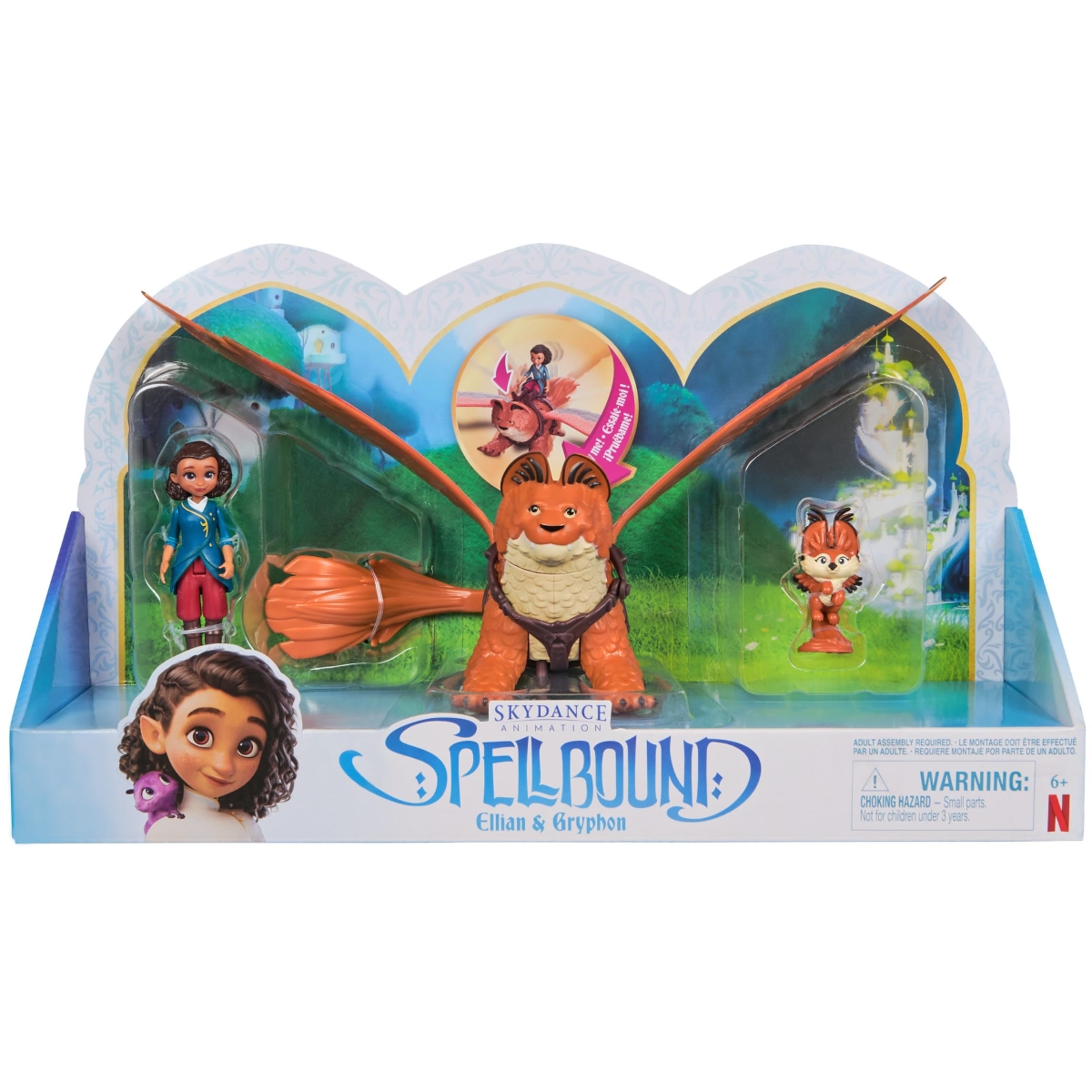 Spellbound 3.5″ Ellian Gryphon Doll Figures Pack Set Unisex, 5-7 Years