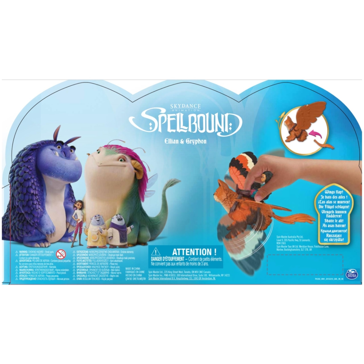 Spellbound 3.5″ Ellian Gryphon Doll Figures Pack Set Unisex, 5-7 Years