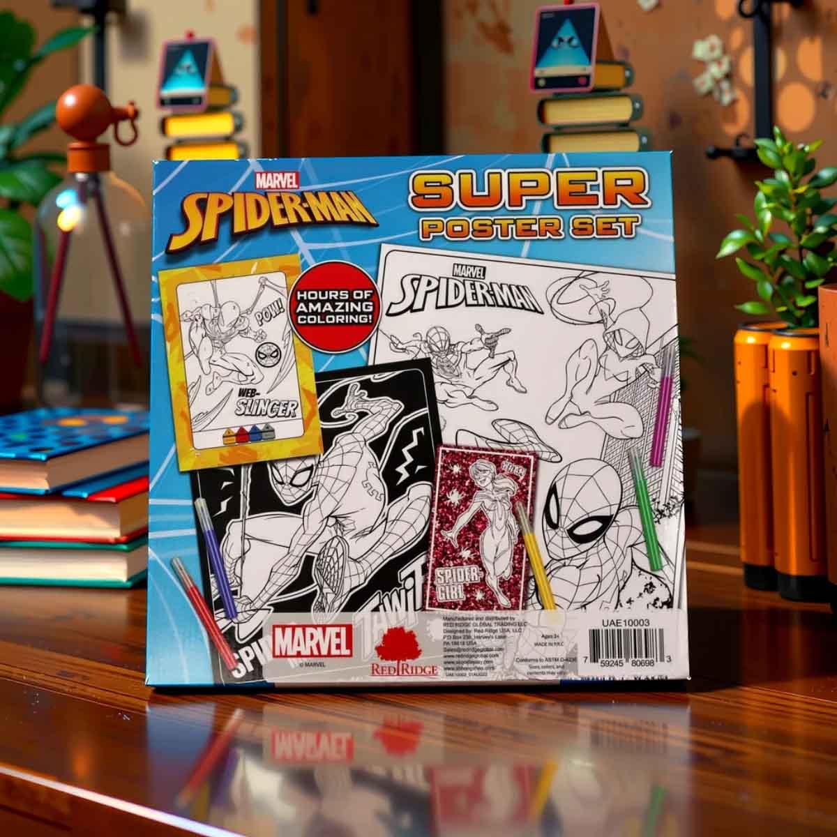 سبايدر مان مجموعة بوسترات سوبر للجنسين، عمر 3-4 سنوات