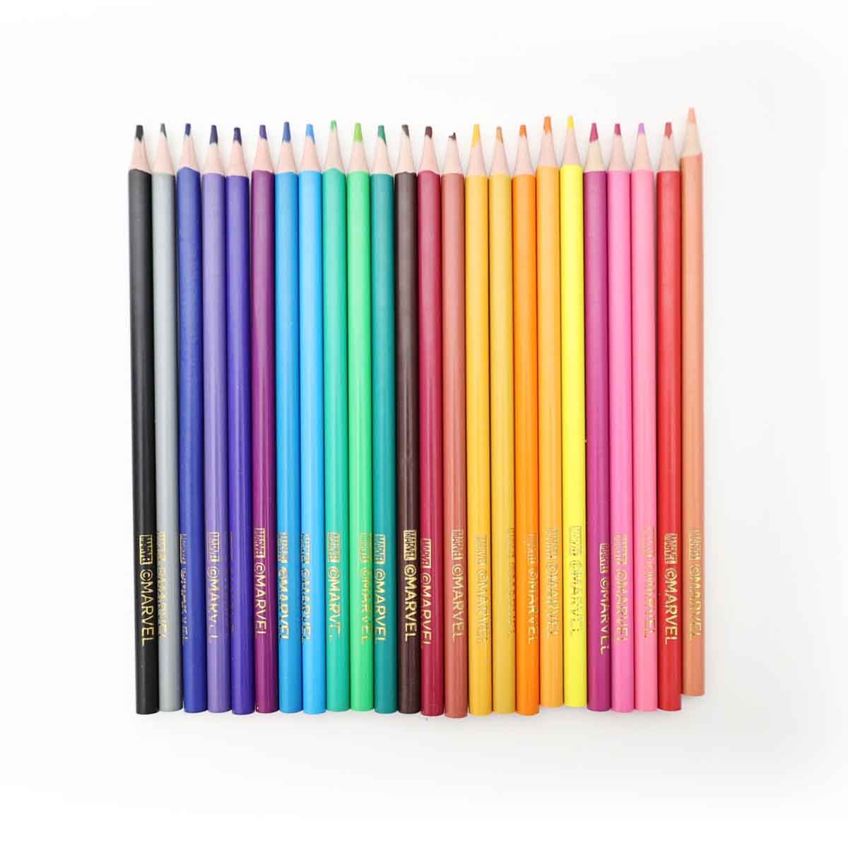 Spider-Man 24- Coloured Pencils with Sharpener Unisex, 3-4 Years