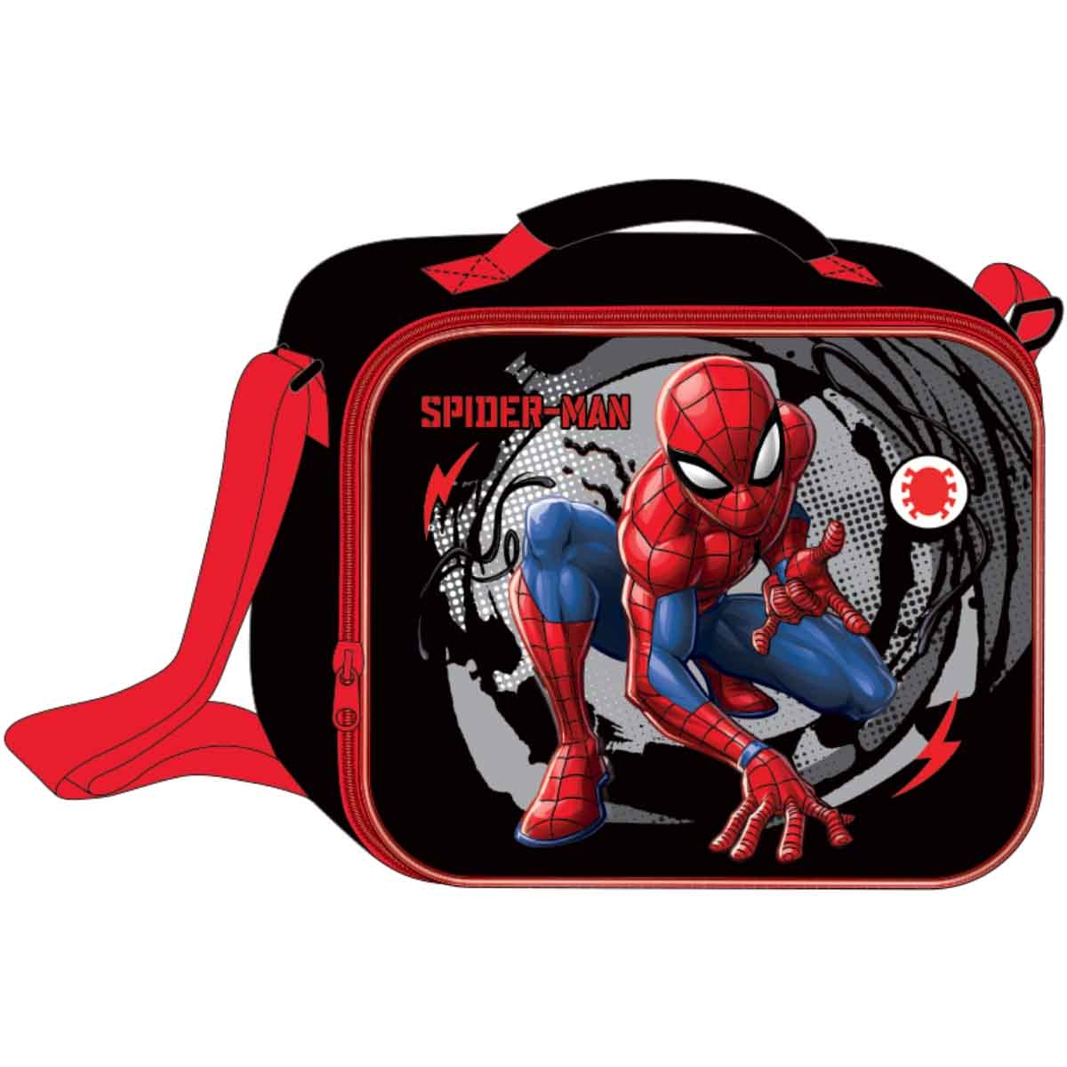 Spider-Man 5-in-1 16” Trolley Bag, Lunch Box, Bottle, Pencil Case & Lunch Bag Kit