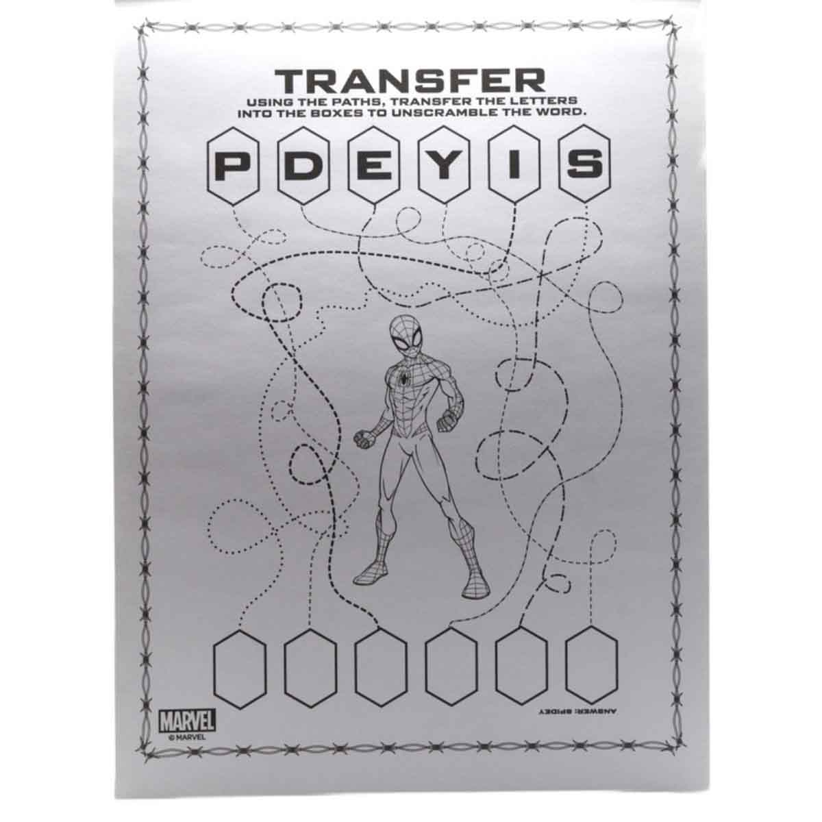 Spider-Man Activity Fun Pad with Stackable Crayon Unisex, 3-4 Years