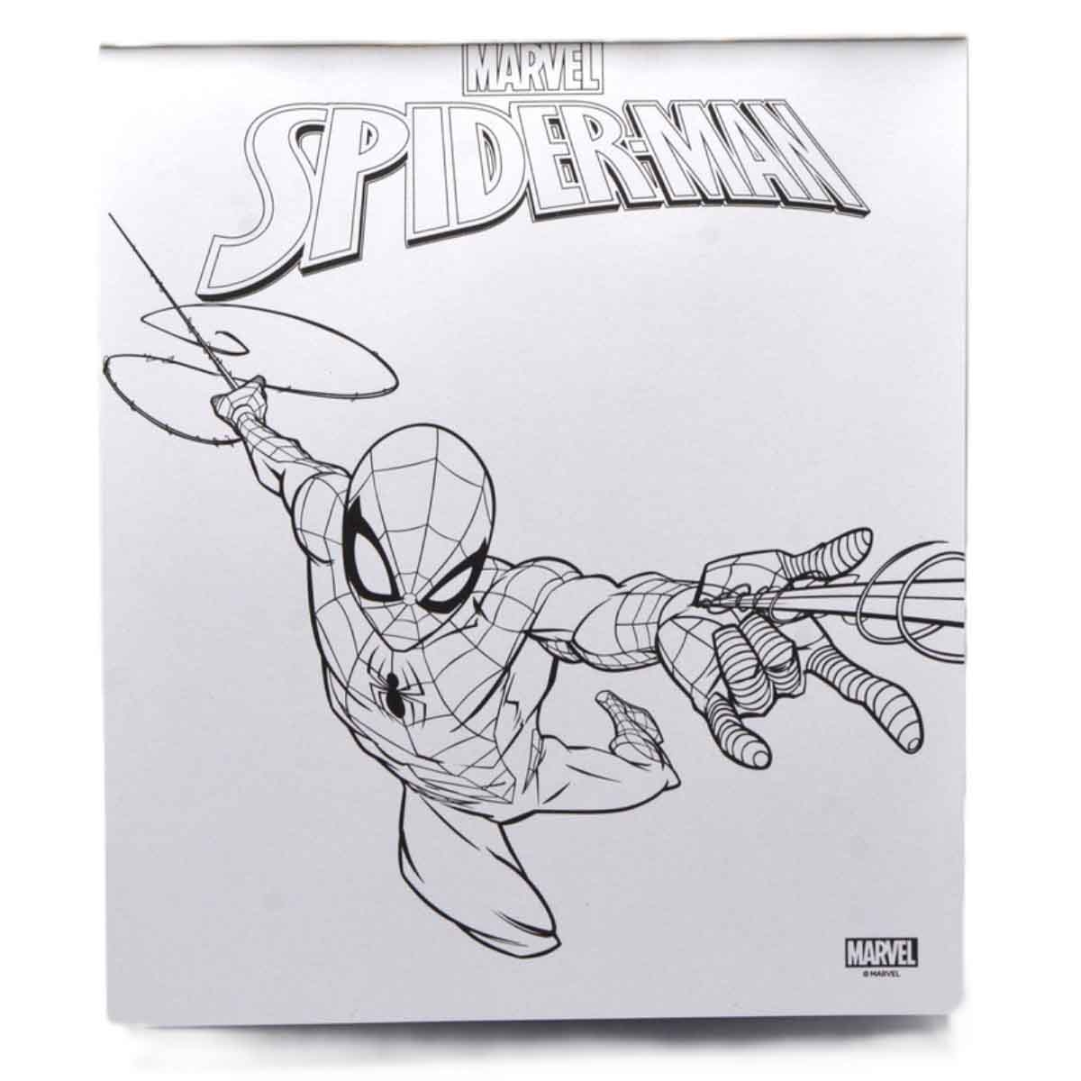 Spider-Man Coloring Set with Shaped Crayon Unisex, 3-4 Years