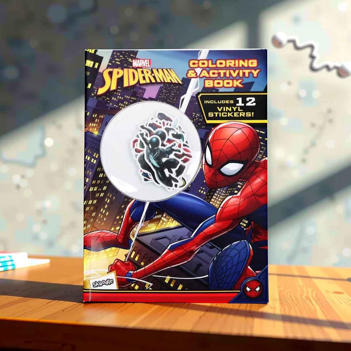 سبايدر مان كتاب تلوين وأنشطة مع 12 ملصق فينيل، للجنسين، للأعمار من 3 إلى 4 سنوات
