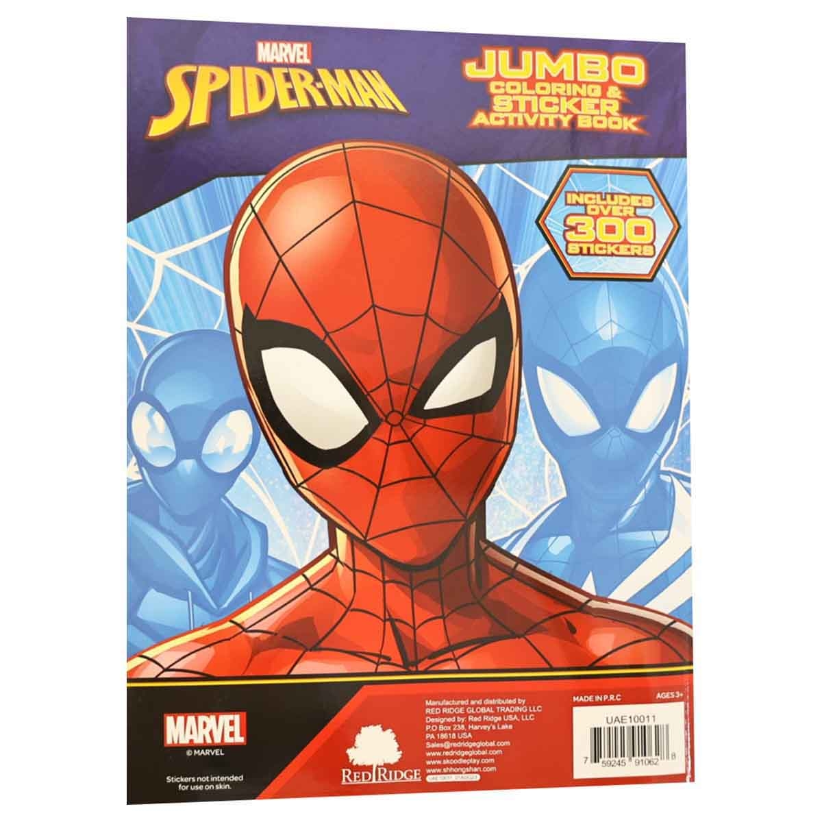 Spider-Man Jumbo Coloring & Activity Book Unisex, 3-4 Years