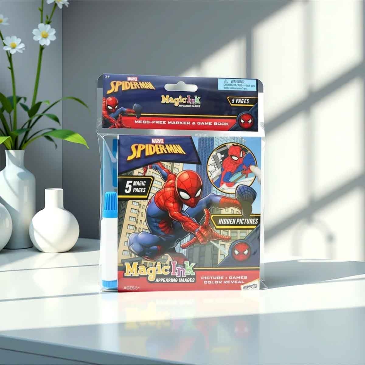 Spider-Man Mini Magic Ink Book Unisex, 3-4 Years