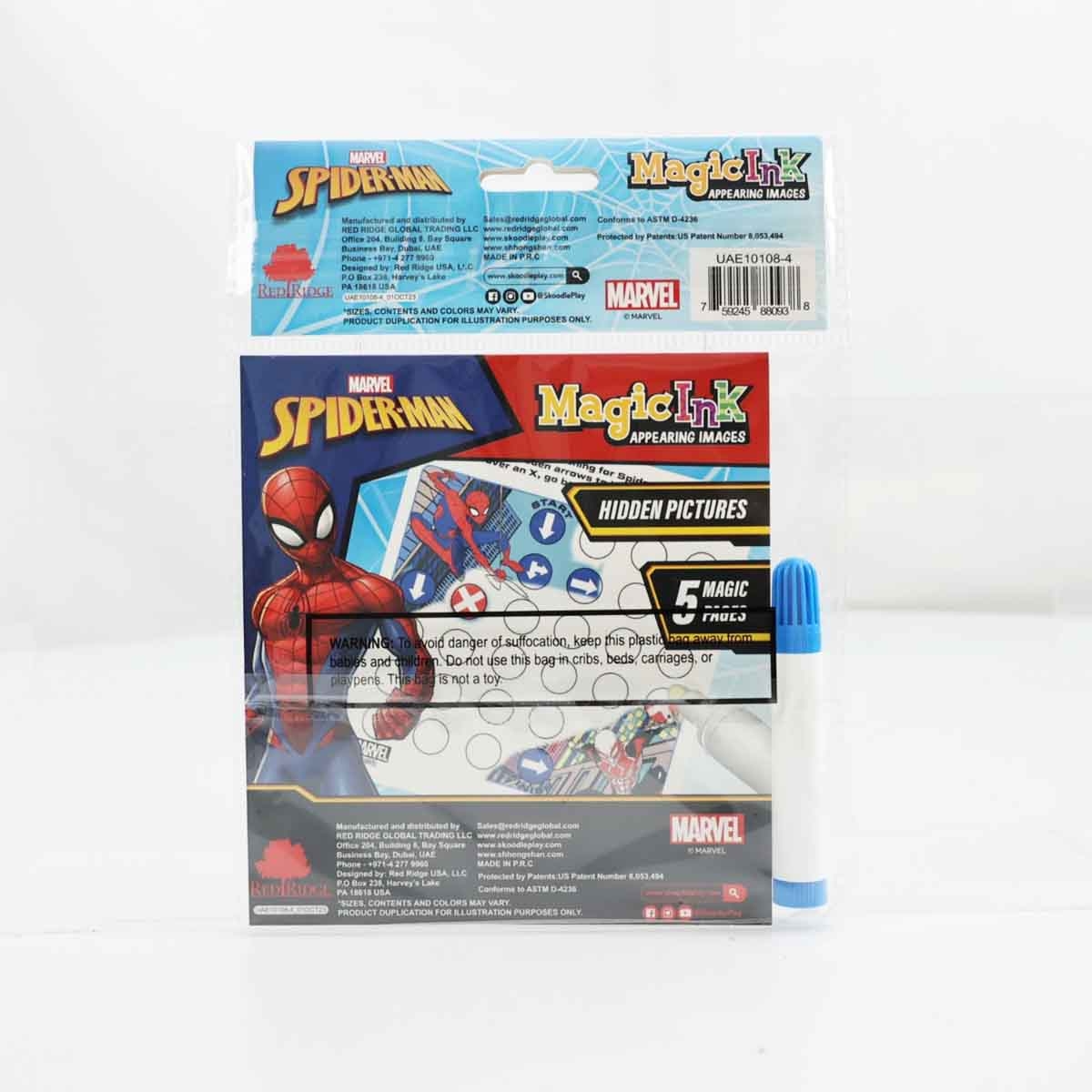 Spider-Man Mini Magic Ink Book Unisex, 3-4 Years