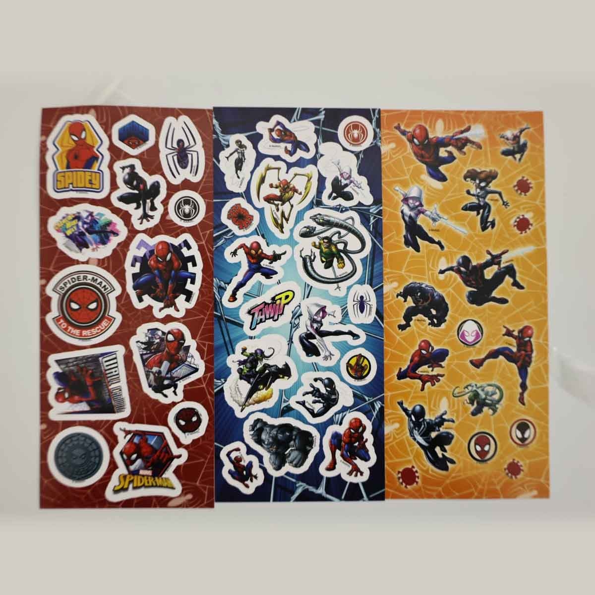 سبايدر مان مجموعة أنشطة وتلوين وتصميم وملصقات مميزة، للجنسين، للأعمار من 3 إلى 4 سنوات