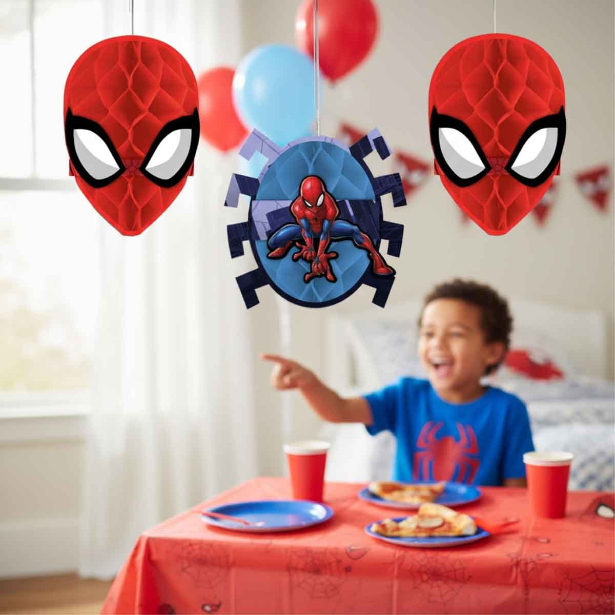 Spider-Man Webbed Honeycomb Decoration