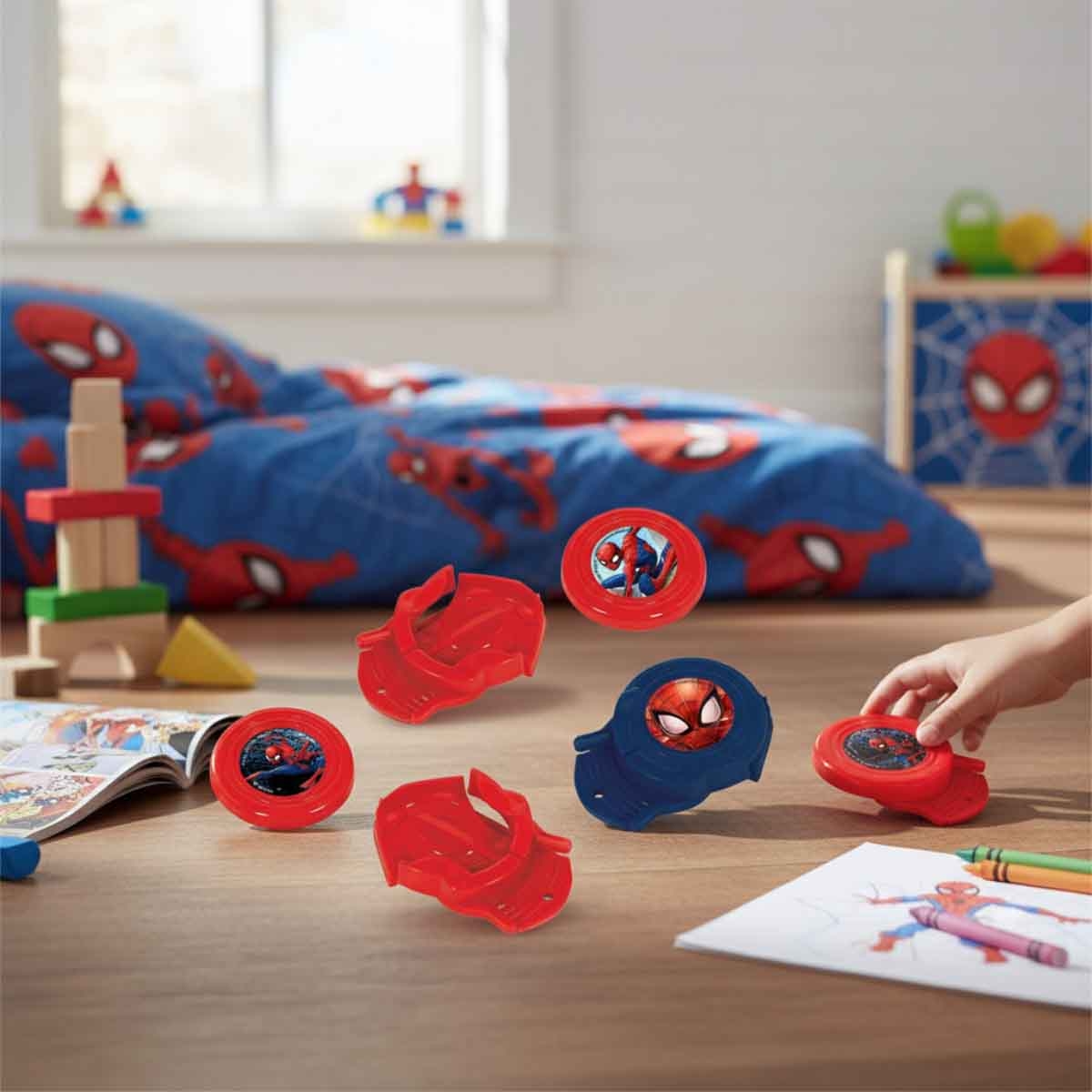 Spider-Man 12-Piece Webbed Wonder Mini Disc Shooter Set
