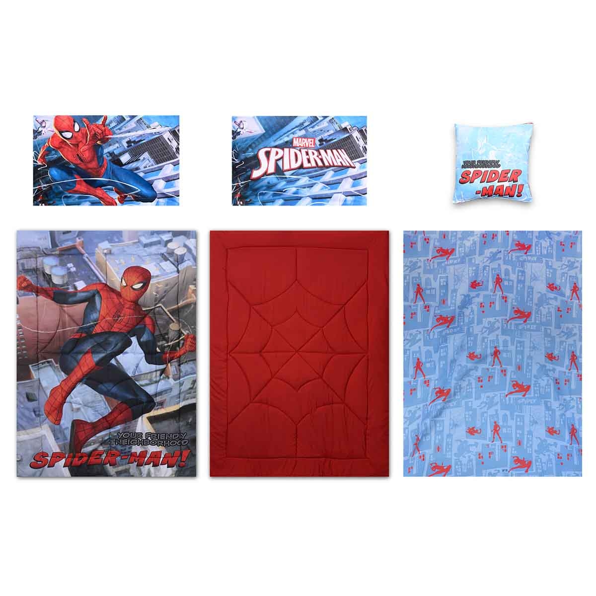 Spider-Man 5-Piece BnB Brushed Microfiber with Polyester Shell Comforter Set