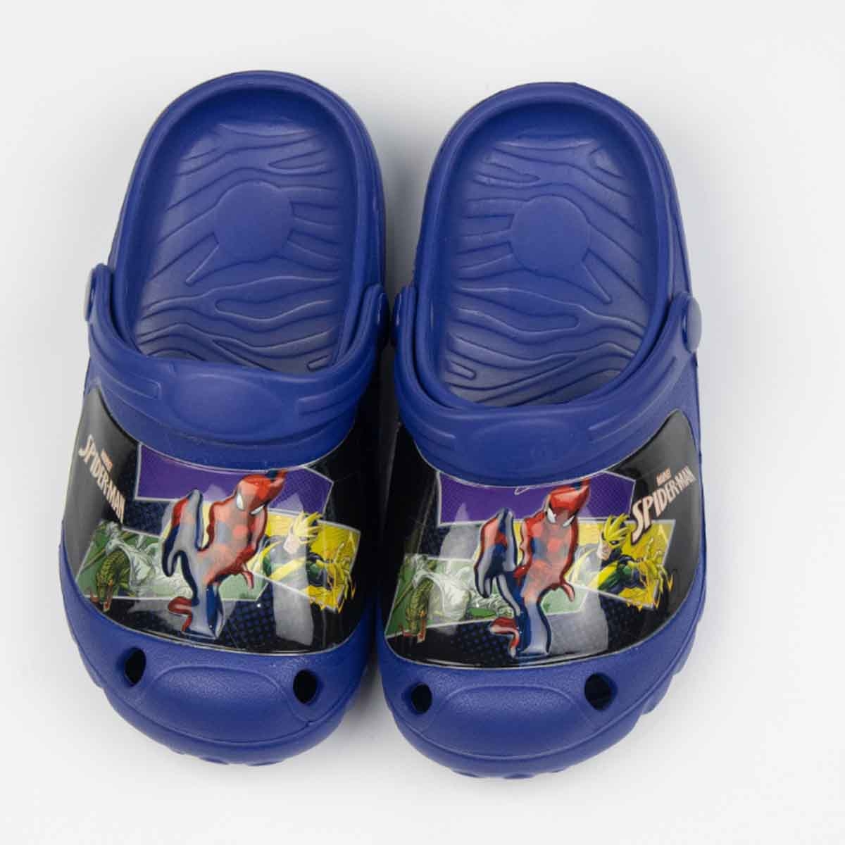 سبايدرمان صنادل خفيفة مريحة للأولاد باللون الأزرق