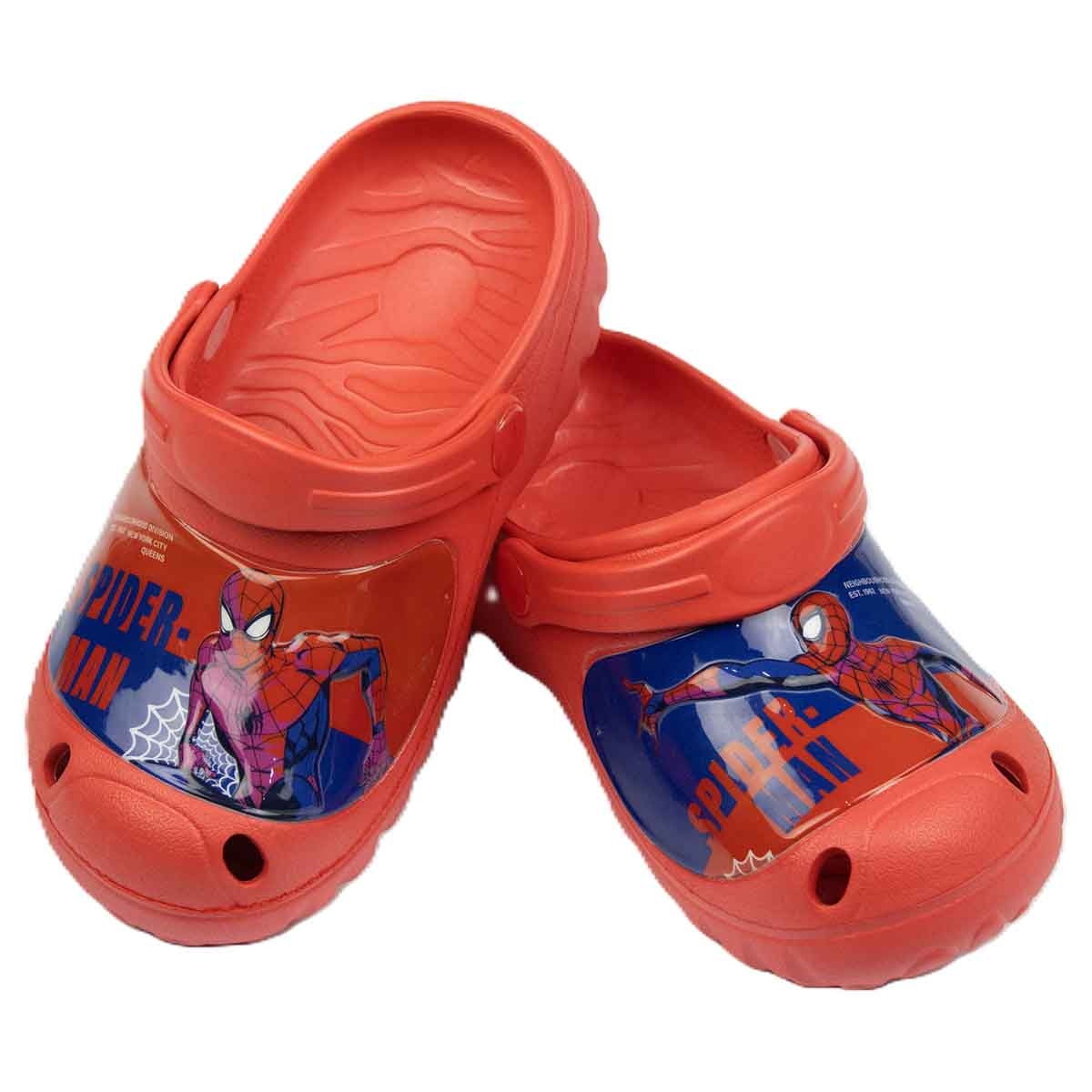 Spiderman EU Red Water-Friendly & Comfortable Slip-On Sandals Kids Klogs Boys