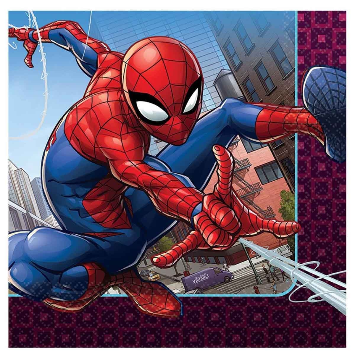 سبايدر مان مجموعة مناديل غداء ويبيد وندر