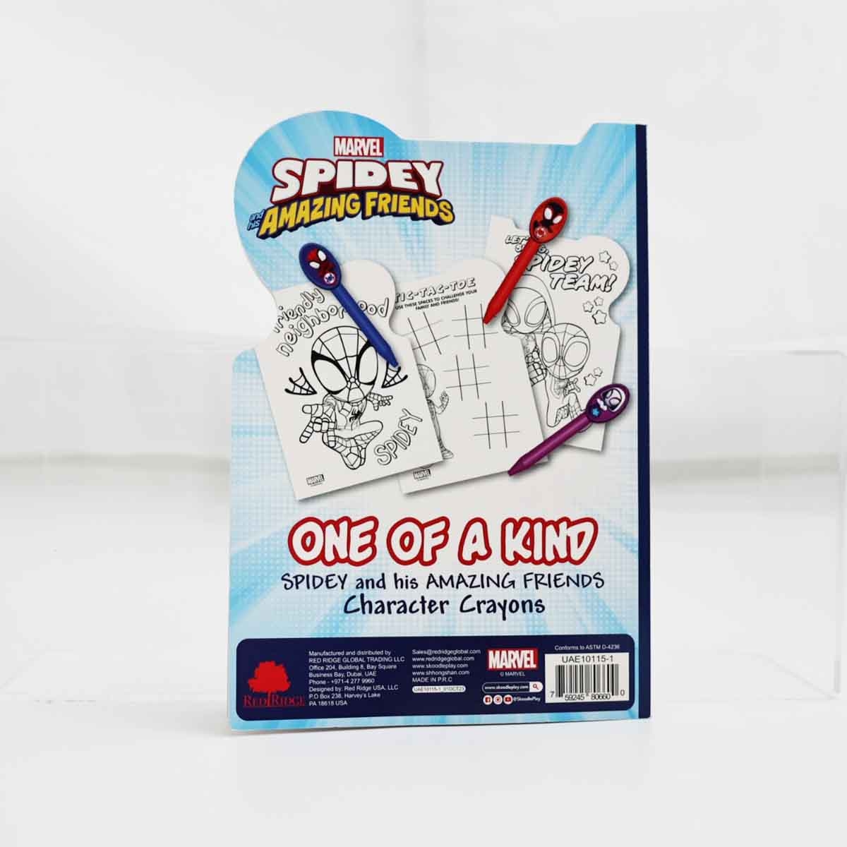 Spidey & His Amazing Friends Activity Book with Shaped Crayons Unisex, 3-4 Years