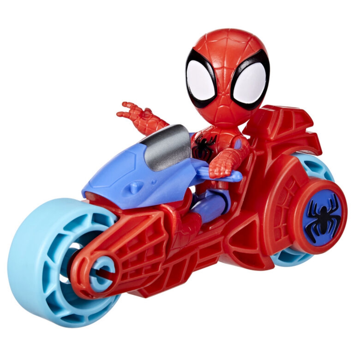 Spidey And His Amazing Friend 4″ Action Figure with Spidey Motorcycle Unisex, 3-4 Years