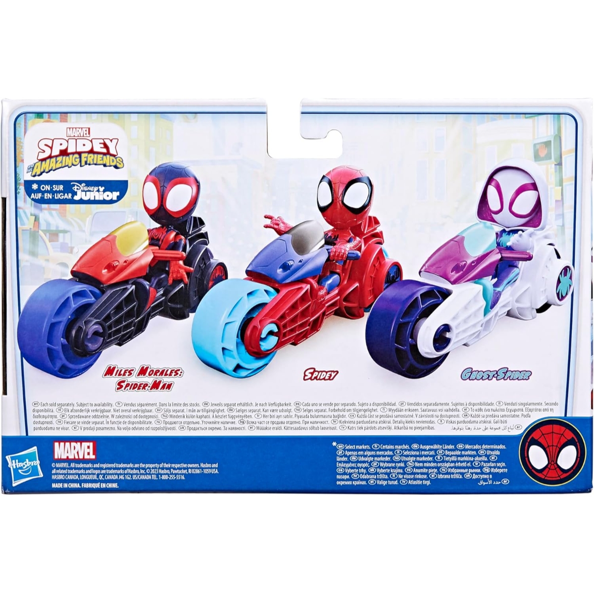 Spidey And His Amazing Friend 4″ Action Figure with Spidey Motorcycle Unisex, 3-4 Years