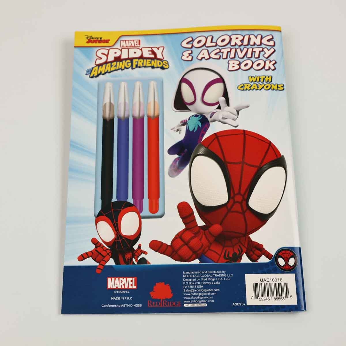 Spidey & His Amazing Friends Colouring & Activity Book with Twisted Silk Crayons Unisex, 3-4 Years