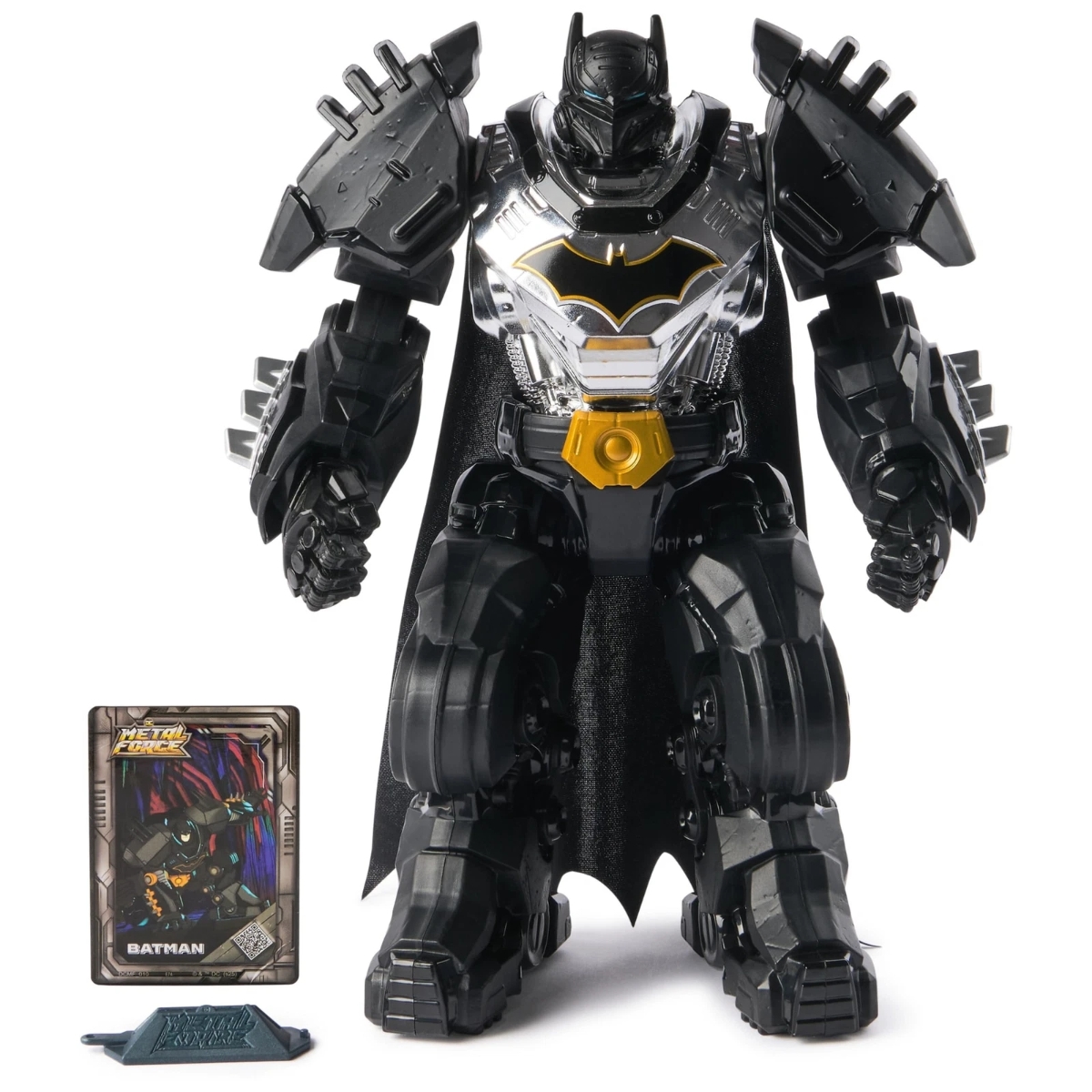 Spin Master 12″ DC Comics Metal Force Batman XL Action Figure Unisex, 5-7 Years