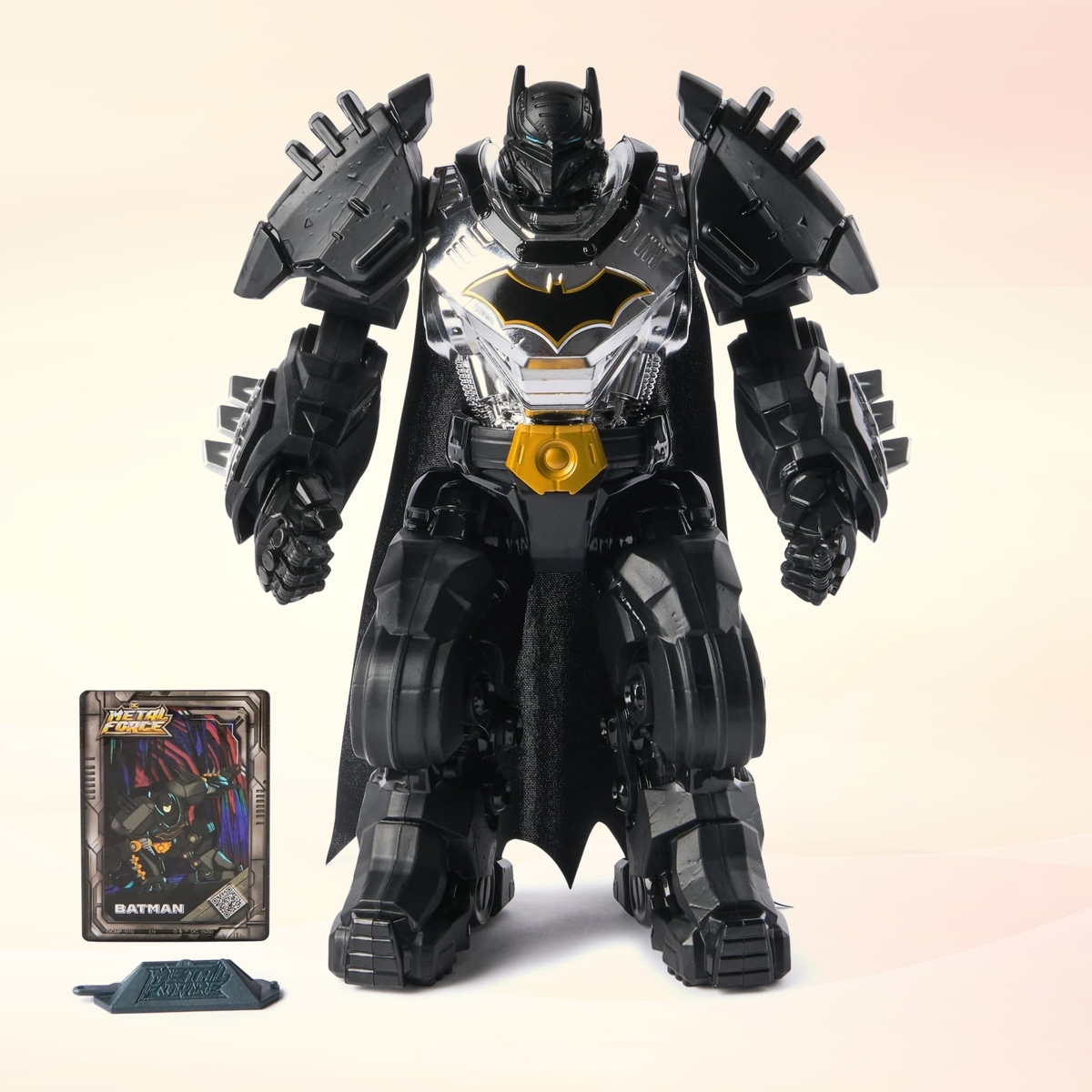 Spin Master 12″ DC Comics Metal Force Batman XL Action Figure Unisex, 5-7 Years