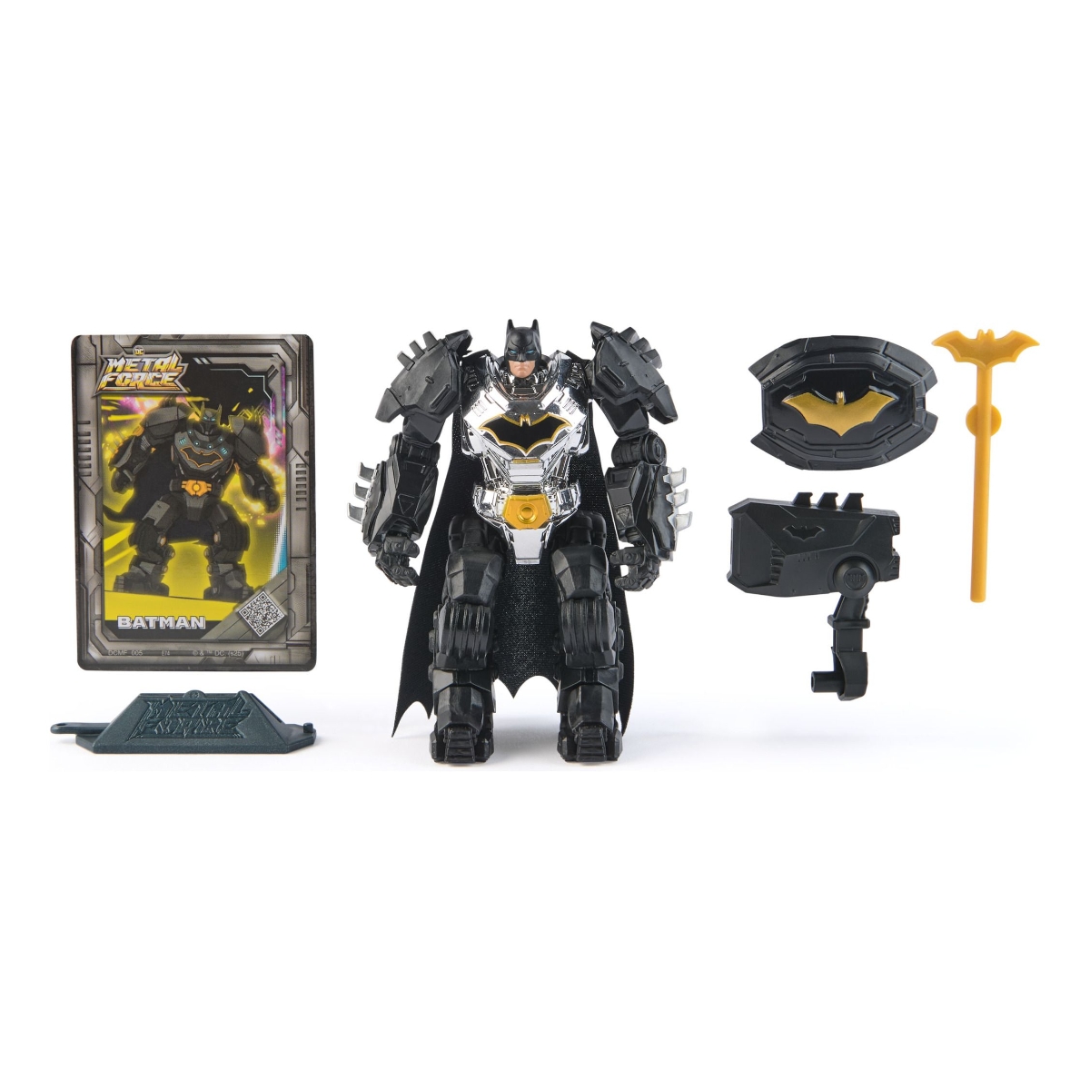 Spin Master 4.3″ DC Metal Force Batman Action Figure Playset Unisex, 5-7 Years
