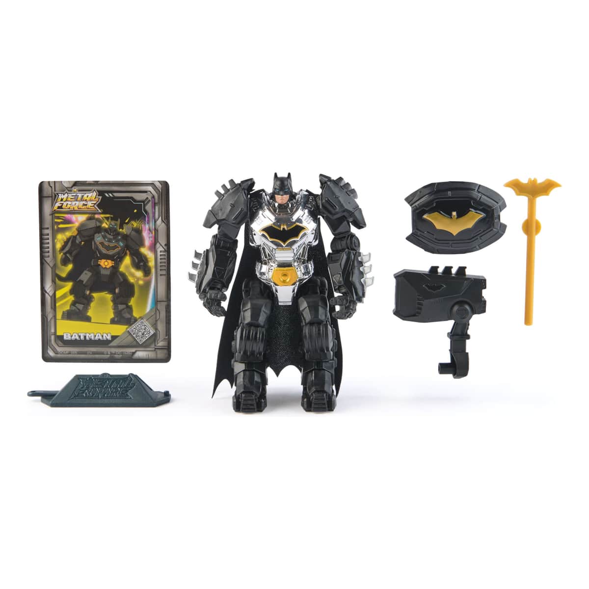 Spin Master 4.3″ DC Metal Force Batman Action Figure Playset Unisex, 5-7 Years