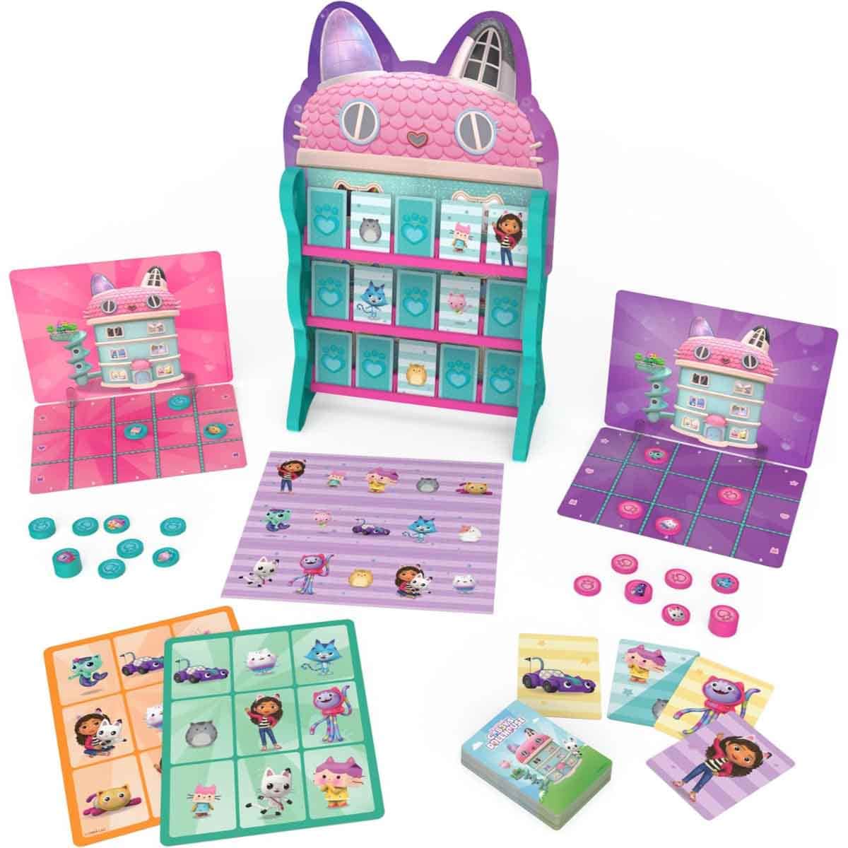 Spin Master 8 Games Under 1 Roof Gabby's Dollhouse Board Game Unisex, 5-7 Years