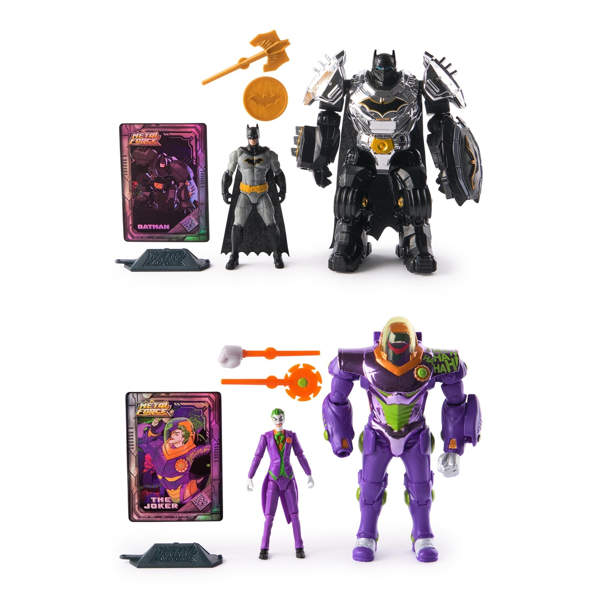 Spin Master DC Comics Metal Force Batman Assorted Action Figure Playset Unisex, 5-7 Years