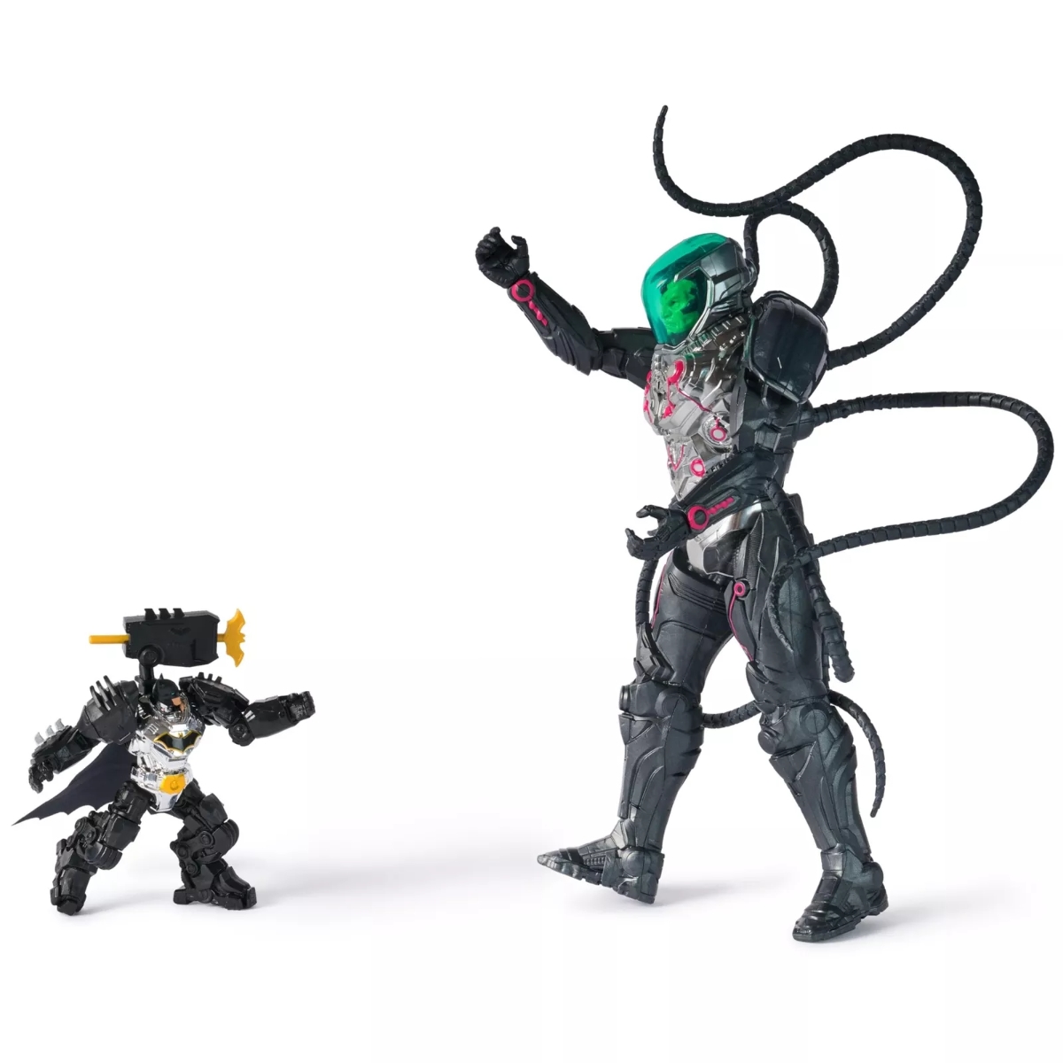 Spin Master DC Comics Metal Force Brainiac Vs. Batman Action Figure Battle Playset Unisex, 5-7 Years