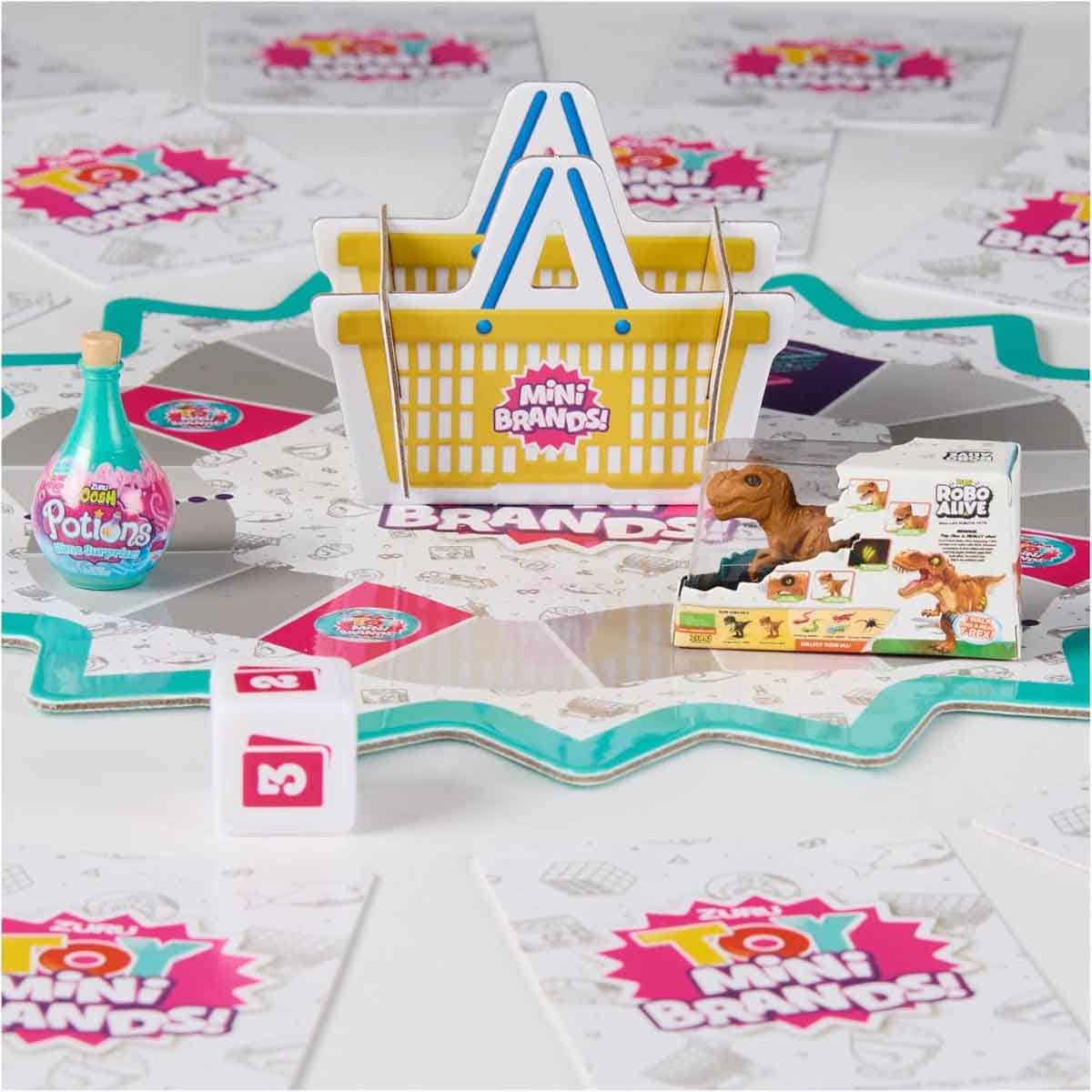 Spin Master Games Zuru Toy Mini Brands Shopping Showdown Board Game Unisex, 8-10 Years