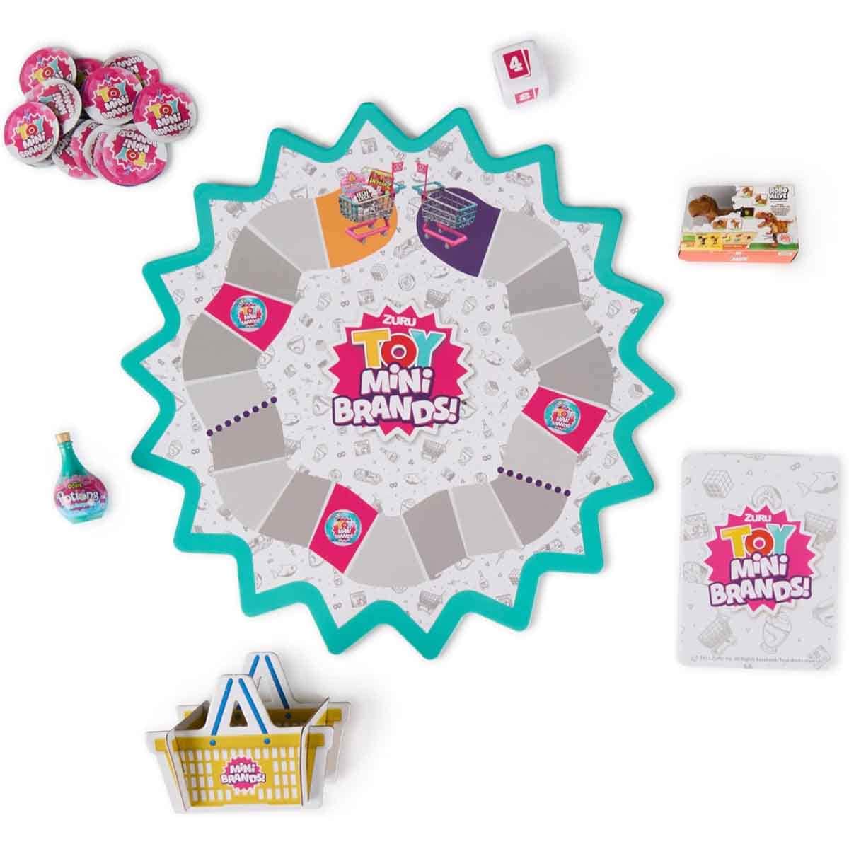 Spin Master Games Zuru Toy Mini Brands Shopping Showdown Board Game Unisex, 8-10 Years