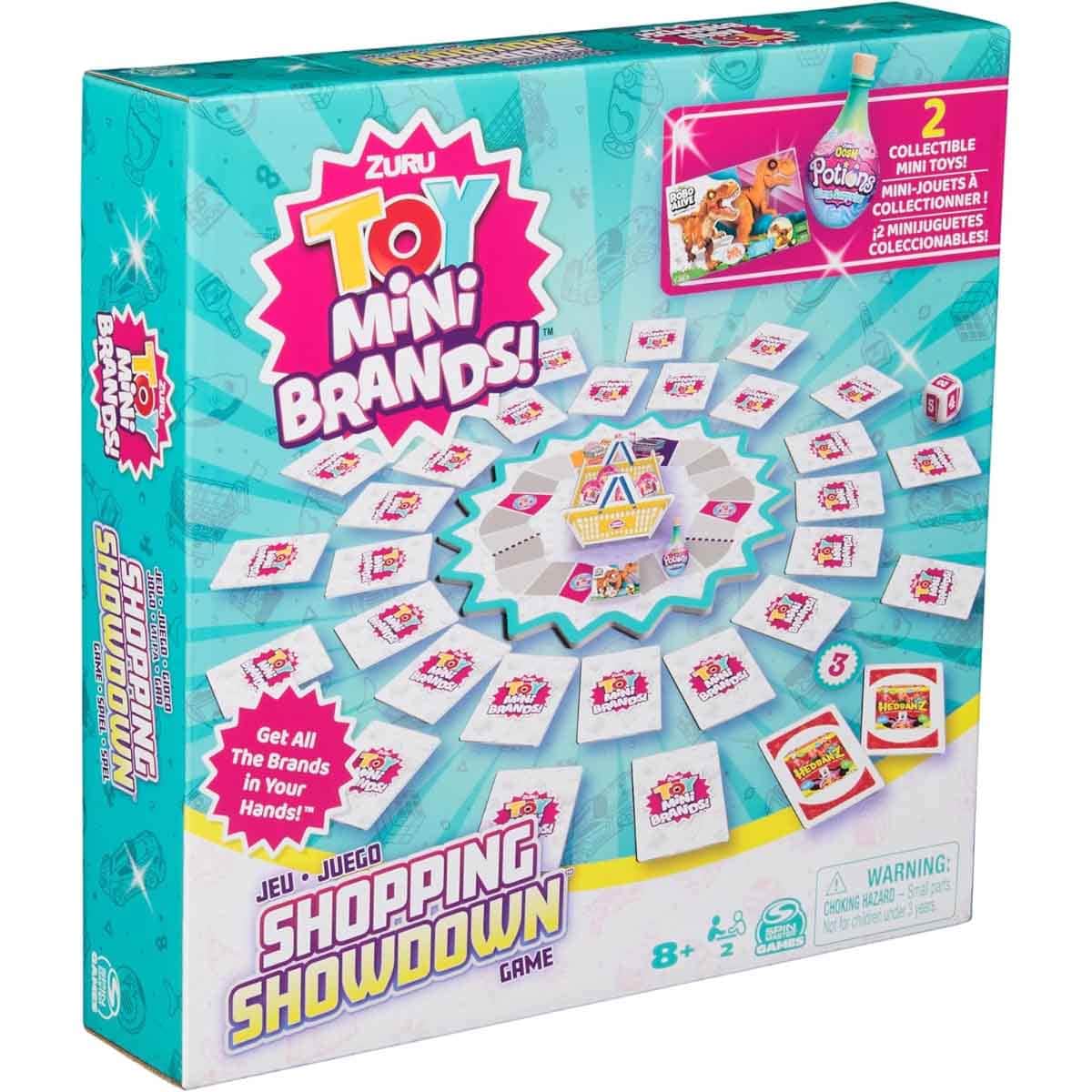 Spin Master Games Zuru Toy Mini Brands Shopping Showdown Board Game Unisex, 8-10 Years