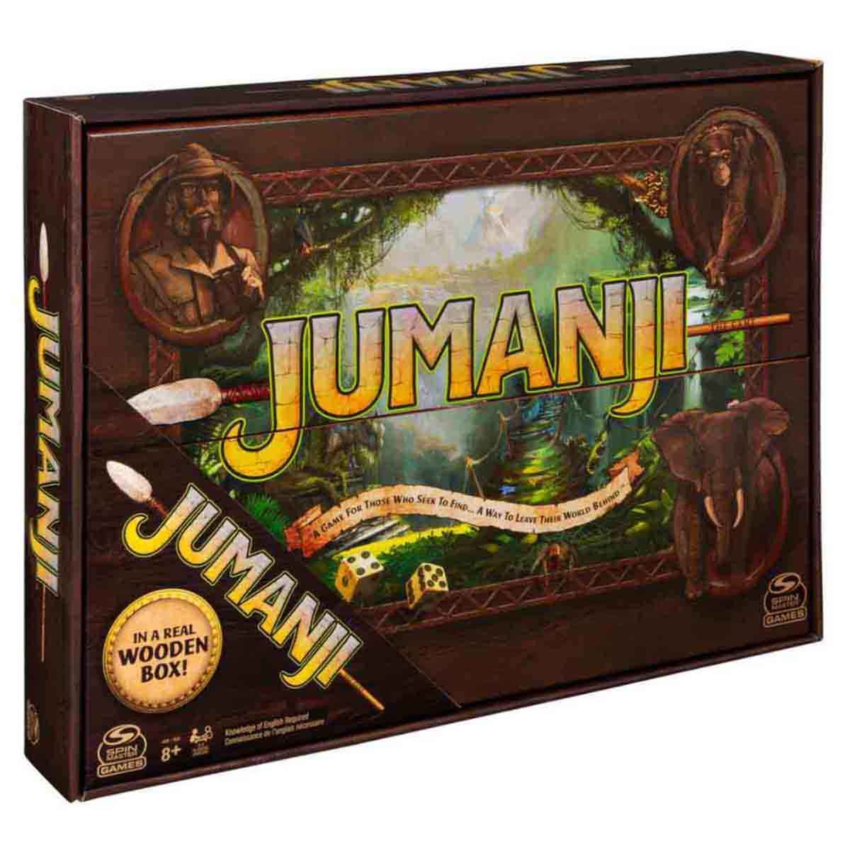 Spin Master Jumanji Wood Case Board Game Unisex, 5-7 Years