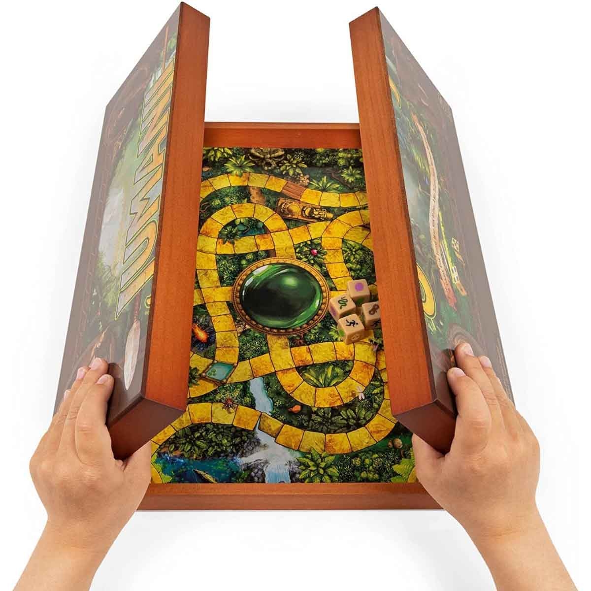 Spin Master Jumanji Wood Case Board Game Unisex, 5-7 Years