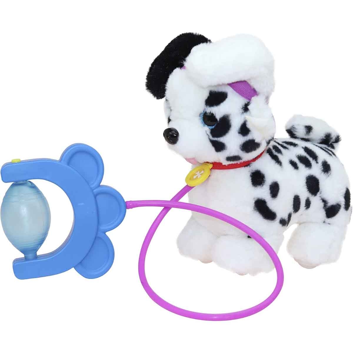 سبرنت دمية محشوة جرو دالميشن مع حبل سحب للأطفال من عمر 0-2 سنة