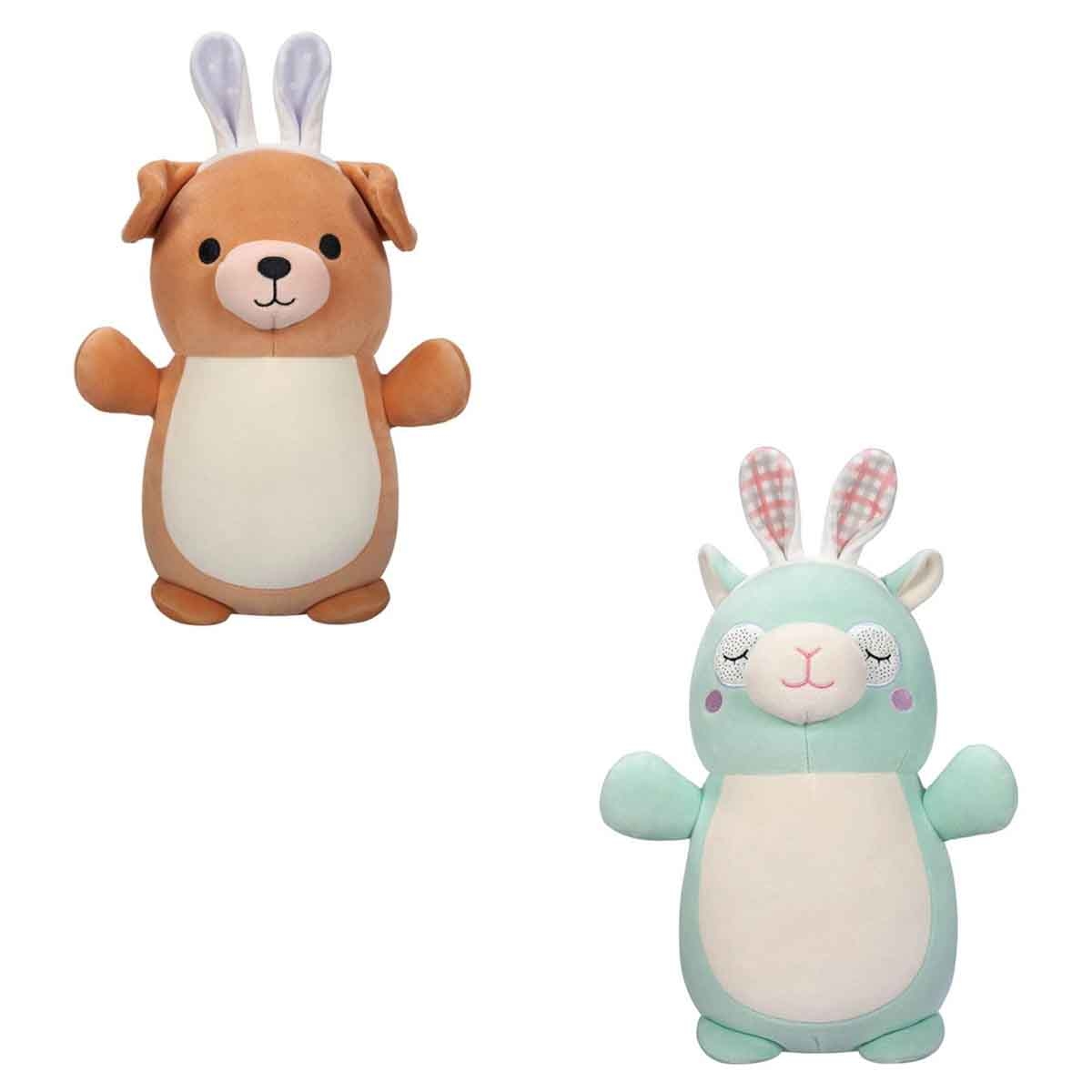 Squishmallows 10″ Miley the Llama & 10″ Hugmees Stevon The Dog Plush Toy Bundle Unisex, 3-4 Years