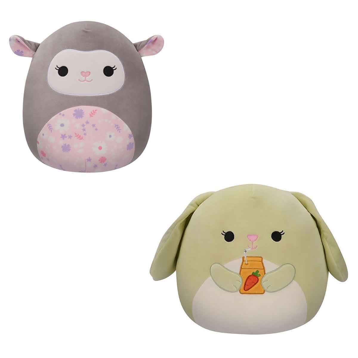 Squishmallows 12″ Elea the Lamb & 12″ Hara the Bunny Plush Toy Bundle Unisex, 3-4 Years