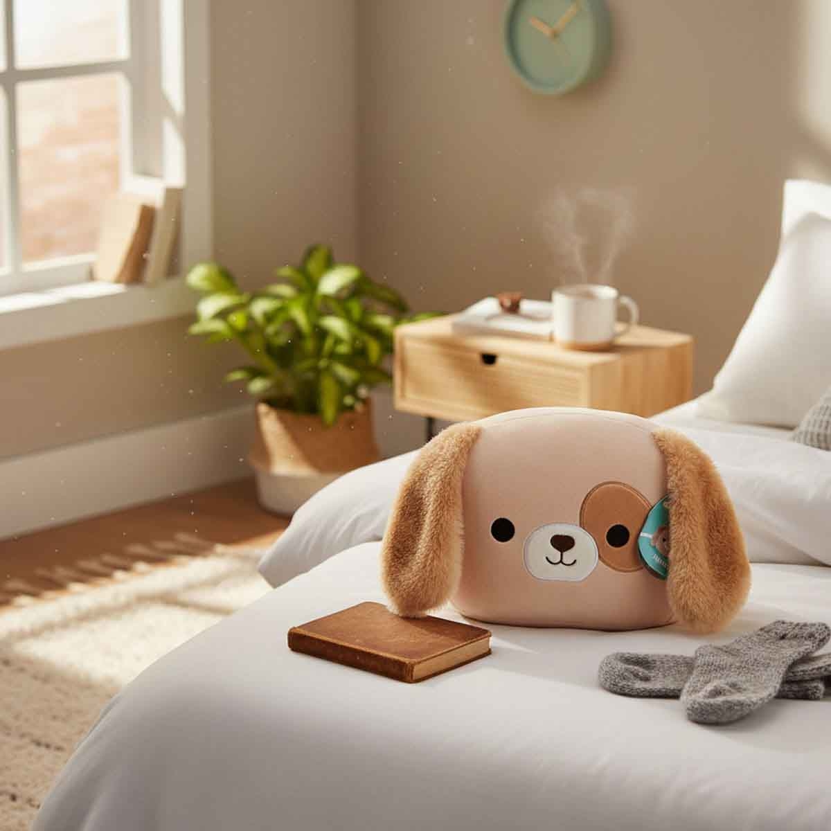 Squishmallows 12″ Stackables Harris Dog with Spotted Eye Plush Toy Unisex, 3-4 Years