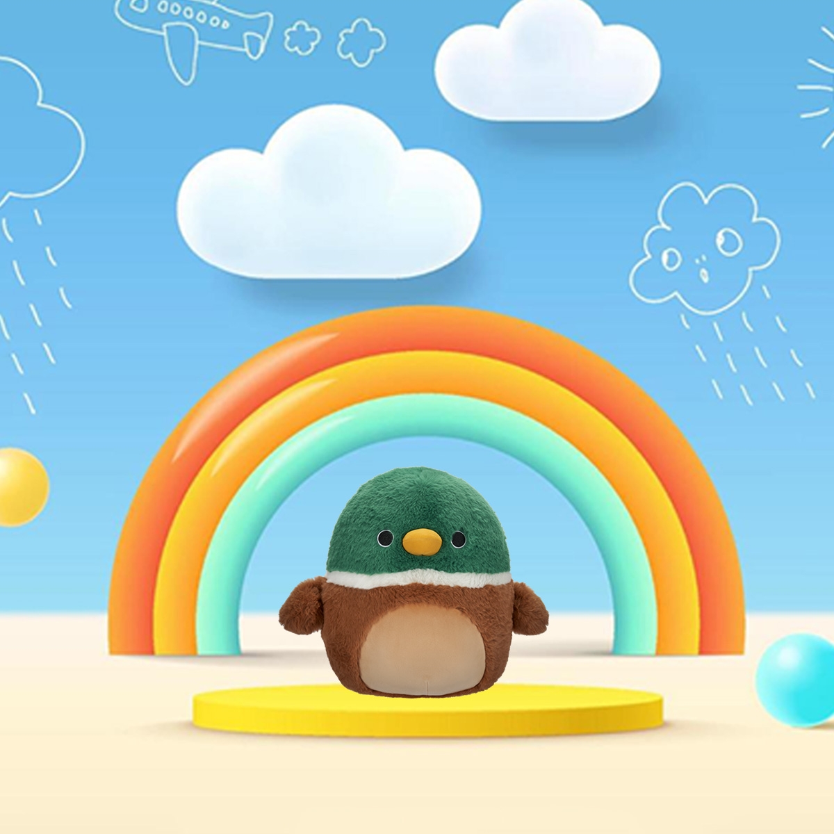 Squishmallows 12″ Avery the Duck Plush Toy Unisex, 3-4 Years