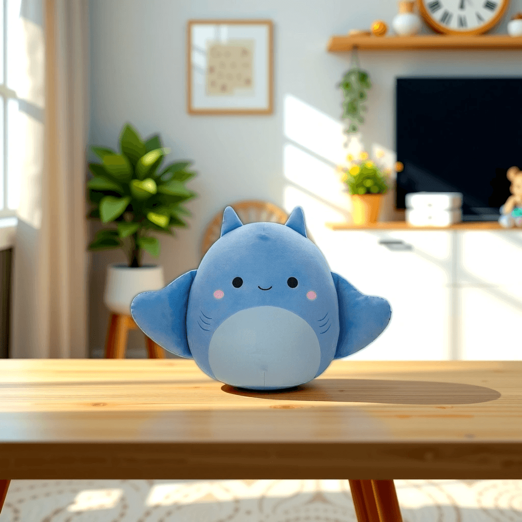 Squishmallows 12″ Lux Blue Manta Ray Plush Toy Unisex, 3-4 Years