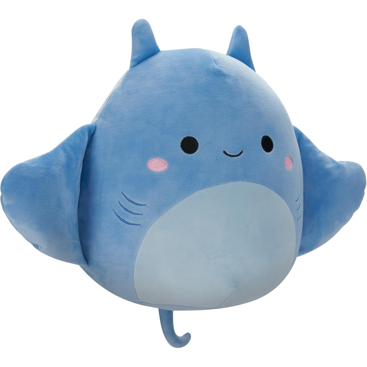 Squishmallows 12″ Lux Blue Manta Ray Plush Toy Unisex, 3-4 Years