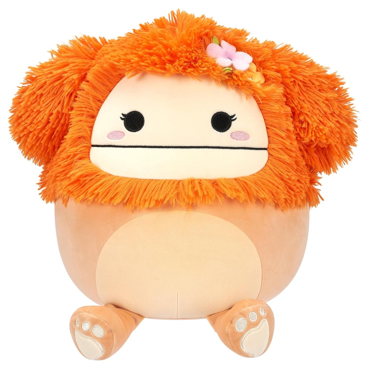 Squishmallows 12″ Shasta The Light Orange Bigfoot Plush Toy Unisex, 3-4 Years