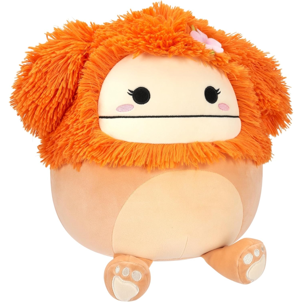 Squishmallows 12″ Shasta The Light Orange Bigfoot Plush Toy Unisex, 3-4 Years