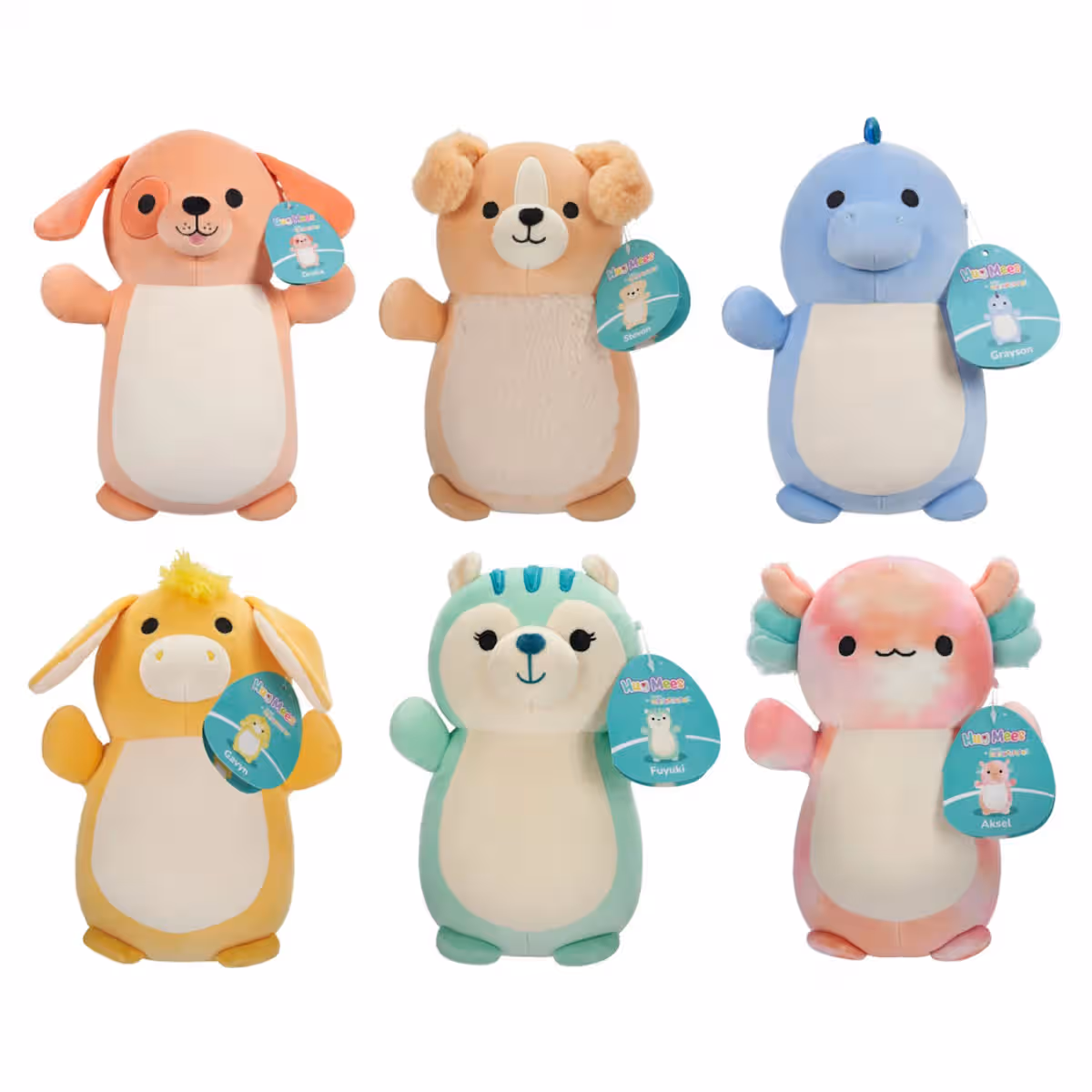 Squishmallows 14″ Soft Hugmees Assorted Plush Toy Unisex, 3-4 Years