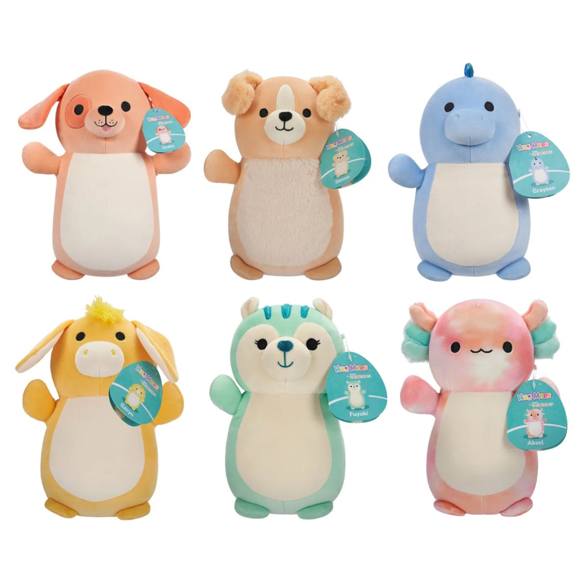 Squishmallows 14″ Soft Hugmees Assorted Plush Toy Unisex, 3-4 Years