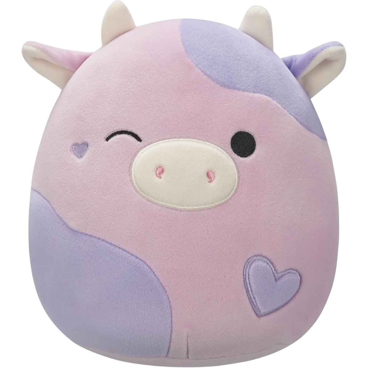 Squishmallows 16″ Valentines Patty - Winking Pink and Purple Cow with Hearts Large Plush Toy Unisex, 3-4 Years