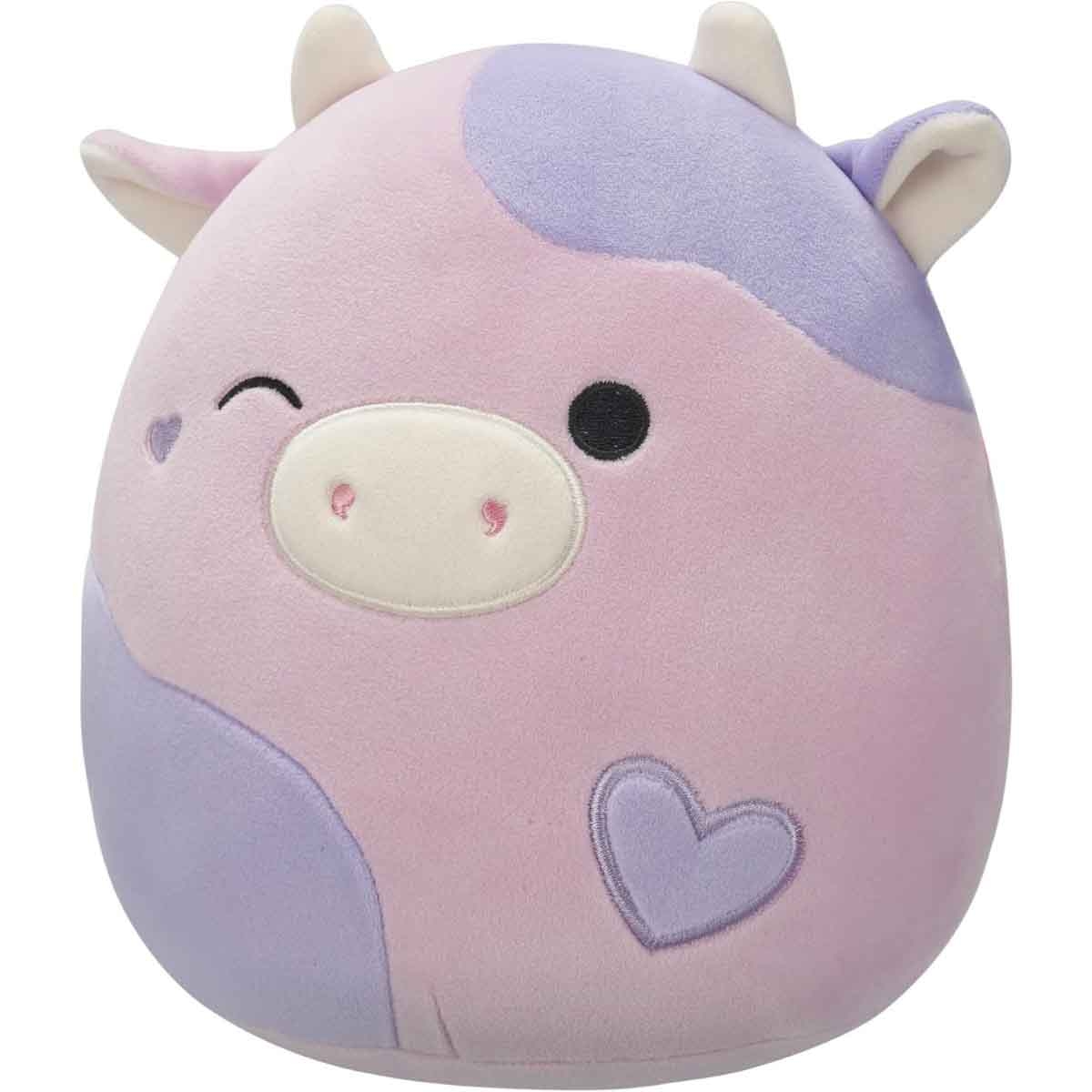 Squishmallows 16″ Valentines Patty - Winking Pink and Purple Cow with Hearts Large Plush Toy Unisex, 3-4 Years