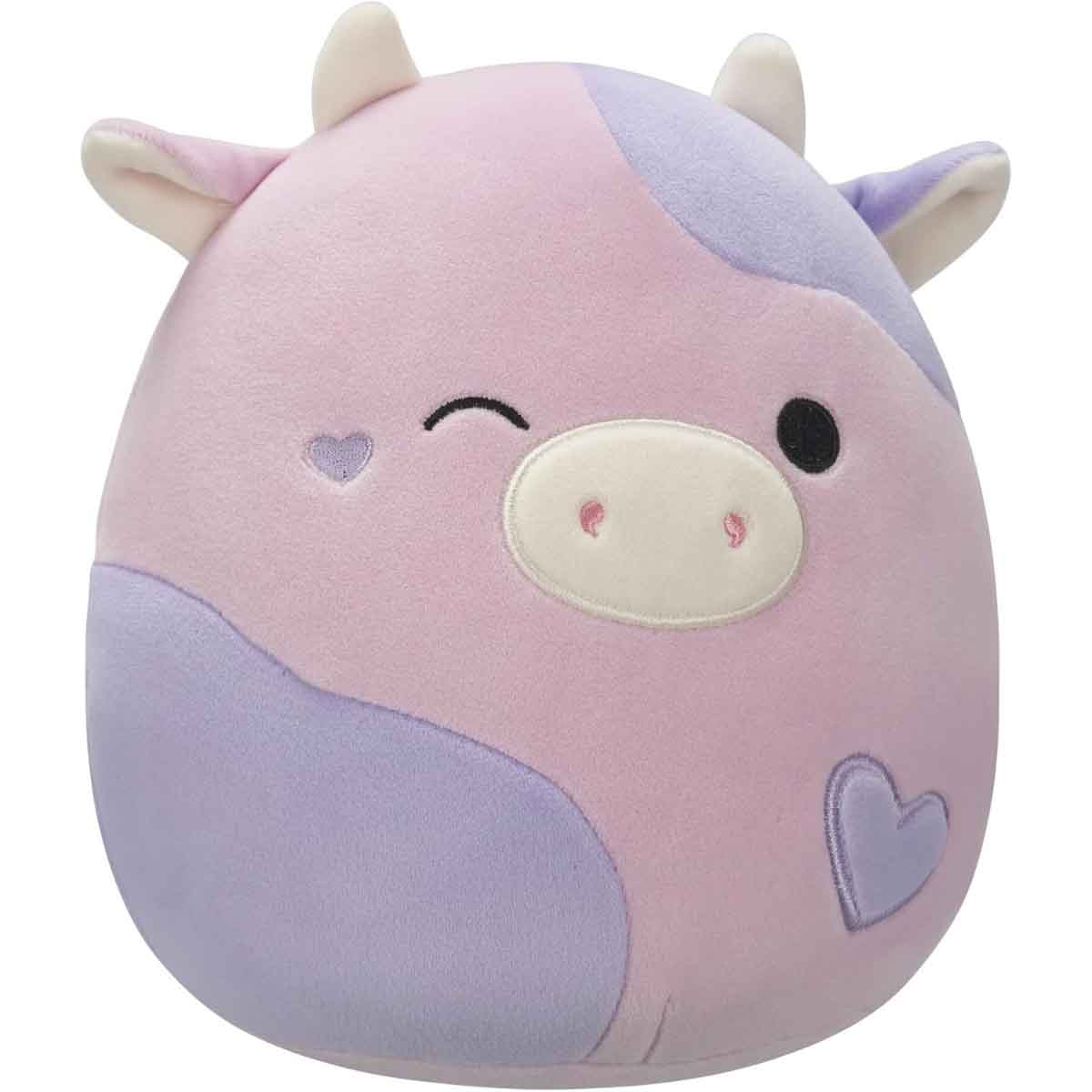 Squishmallows 16″ Valentines Patty - Winking Pink and Purple Cow with Hearts Large Plush Toy Unisex, 3-4 Years